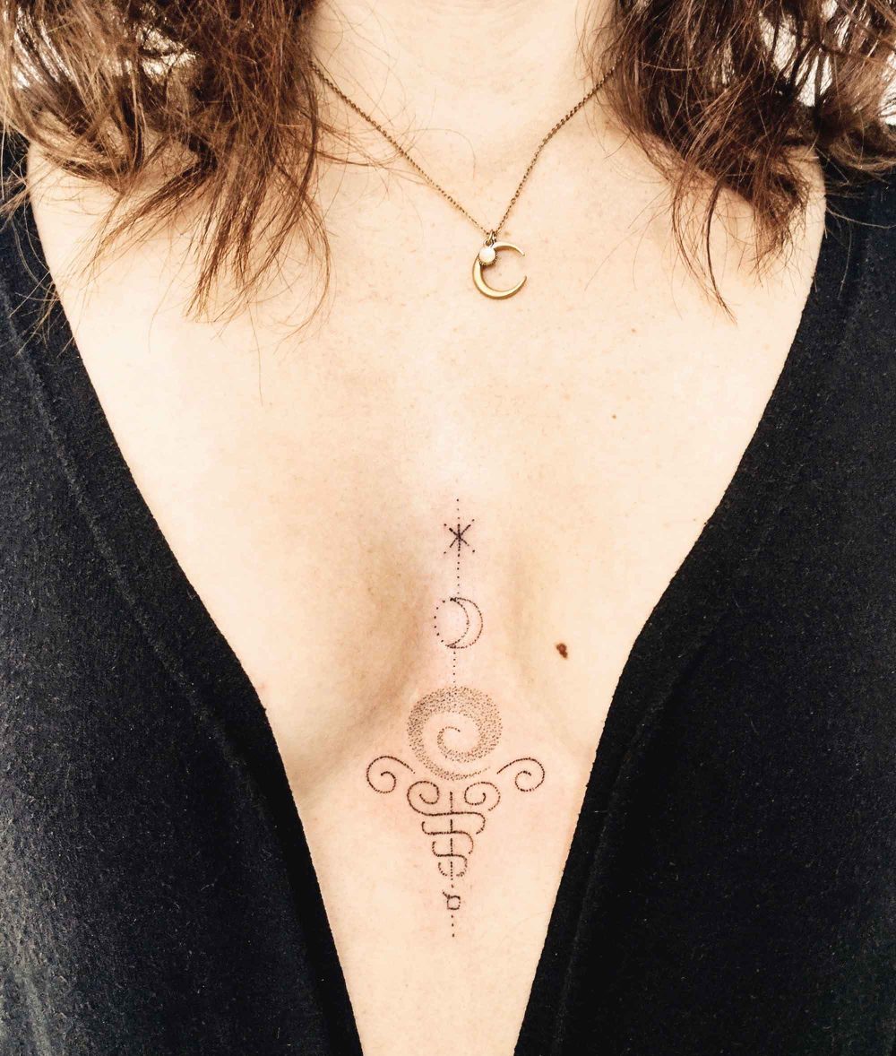 Sternum Tattoo